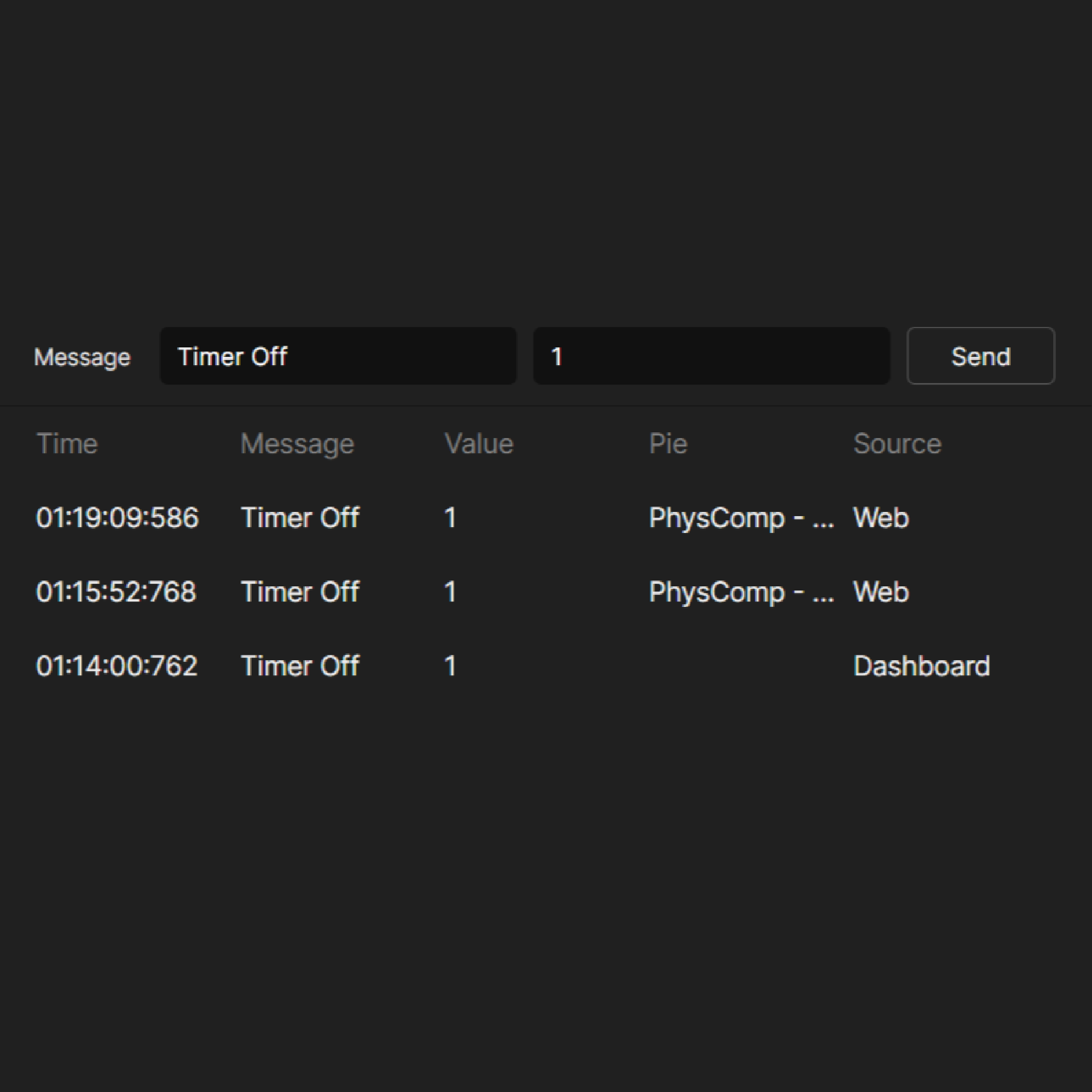 ProtoPie Connect - Successfully Received Message